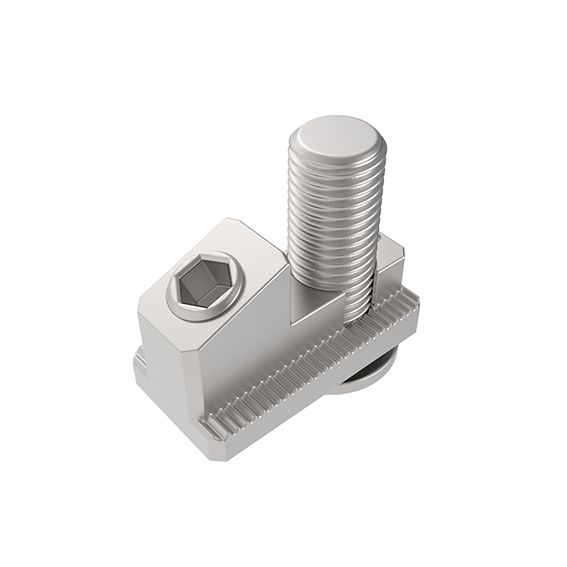 Profilverbinder 90° I, Nut 8, selbstf. Schraube (SET)