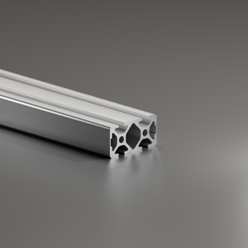 Alu - Profil AVP-I 5 Leicht 40 x 20 mm, 2 Nuten geschlossen 180°, Nut 5 mm