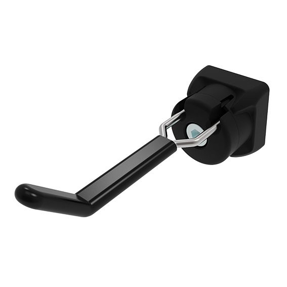 Werkzeughaken FX 66/27 - 13 gummiert für Profile 40/45, Nut 8/10